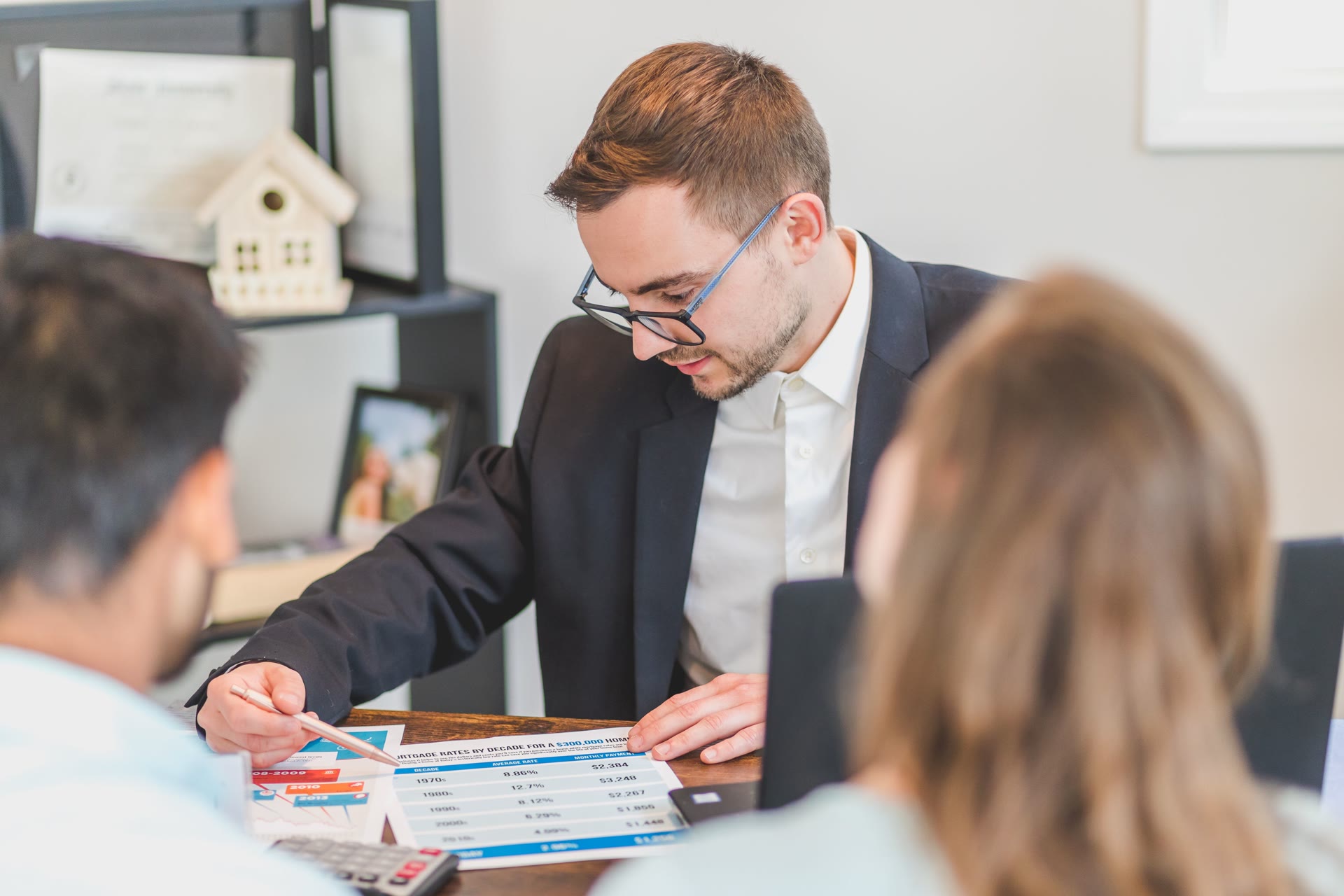 Bayway Houston loan advisor reviewing mortgage options with clients
